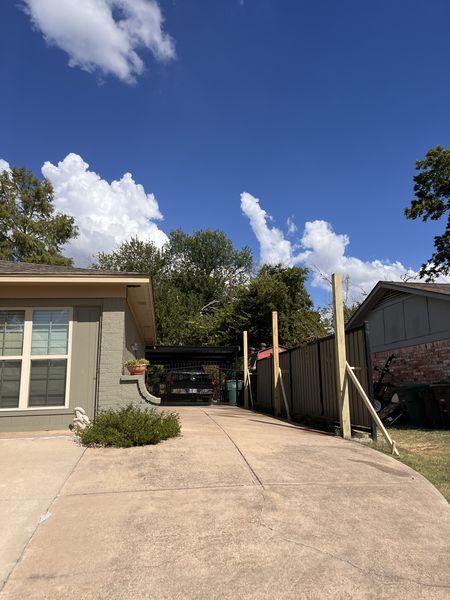 Fort Worth driveway remodel in progress